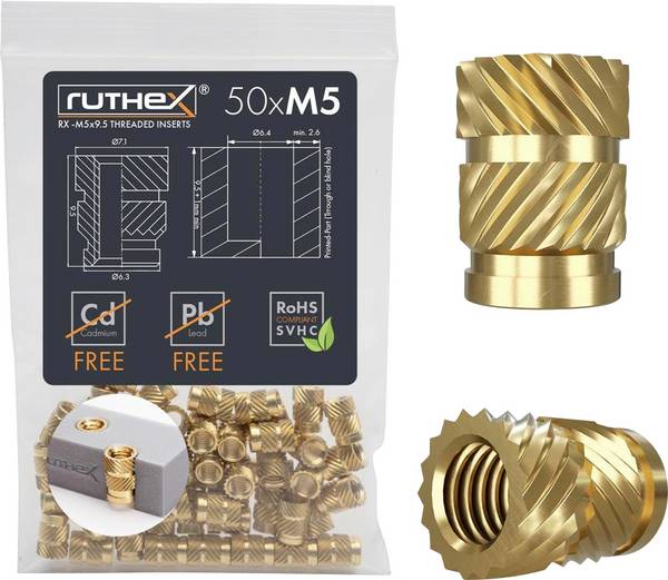 ruthex Schroefdraadinzet  RX-M5x9.5 GE-M5x95-001