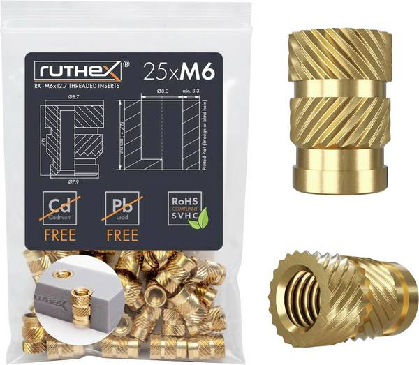 ruthex Schroefdraadinzet RX-M6x12.7 GE-M6x127-002