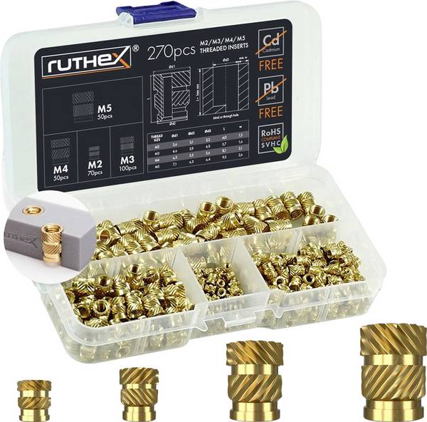 ruthex Schroefdraadinzet M2 + M3 + M4 + M5 GE-KASTEN-001