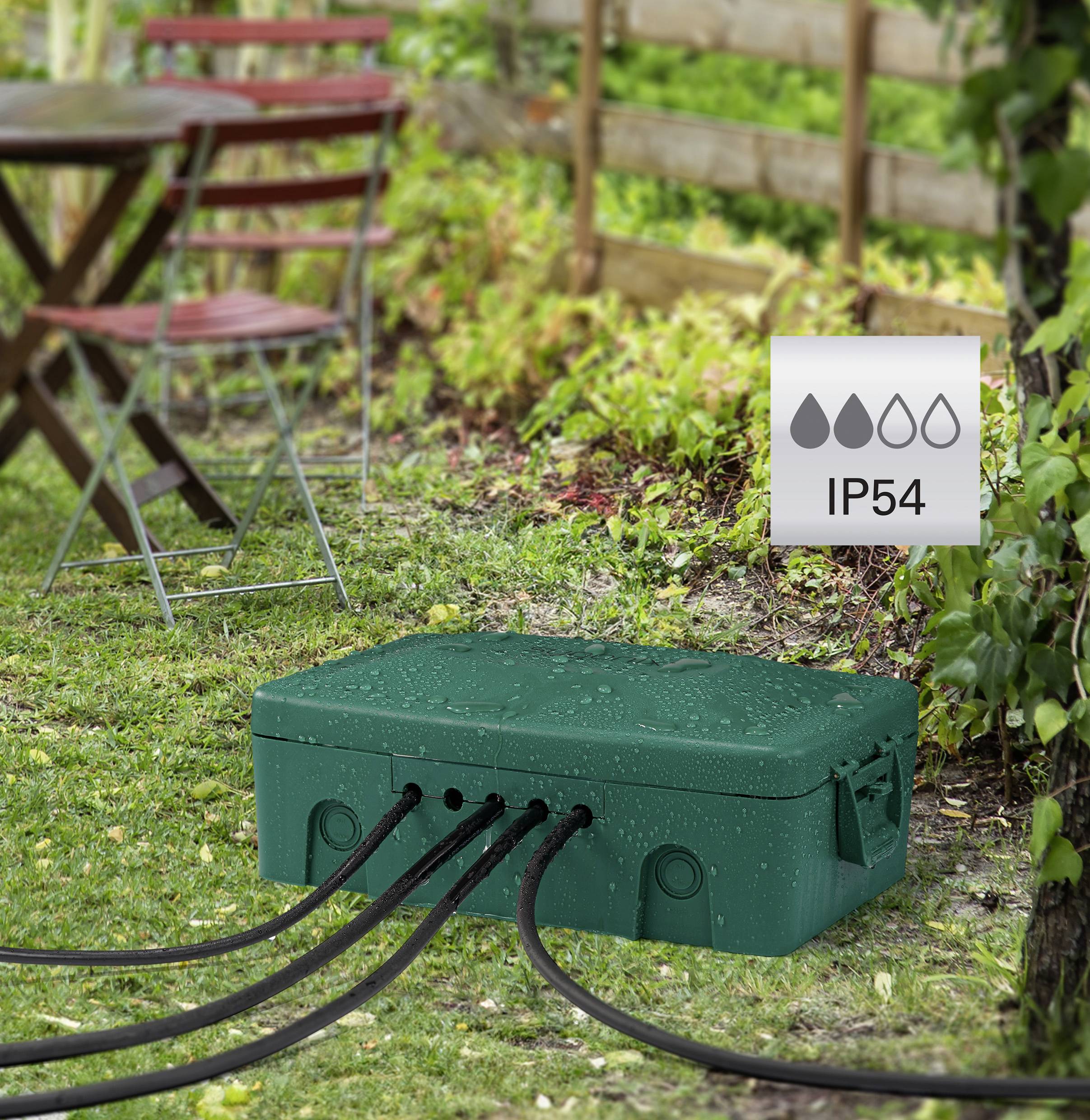 Sygonix SY-6797950 Verdeelbox 3-voudig Groen, Zwart Aanraakbeveiliging-8