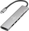 Renkforce RF-DKS-907 USB-C dockingstation Geschikt voor merk (dockingstation): Universeel USB-C Power Delivery, Geïntegreerde kaartlezer