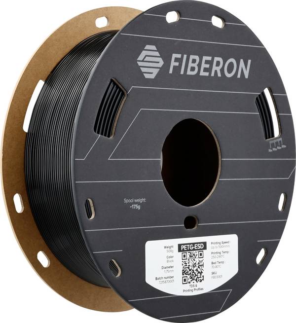 Polymaker FB03001 Fiberon™ PETG-ESD Filament PETG ESD ESD-veilig 1.75 mm 500 g Zwart 1 stuk(s)