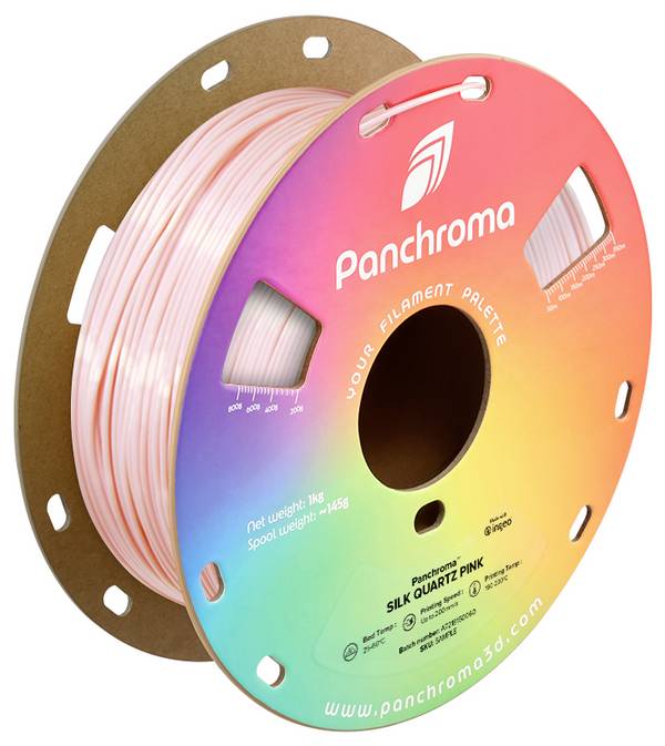 Polymaker CA03013 Panchroma™ Silk Filament PLA kunststof Zijdeglans 1.75 mm 1000 g Quartz Pink, Pink  1 stuk(s)