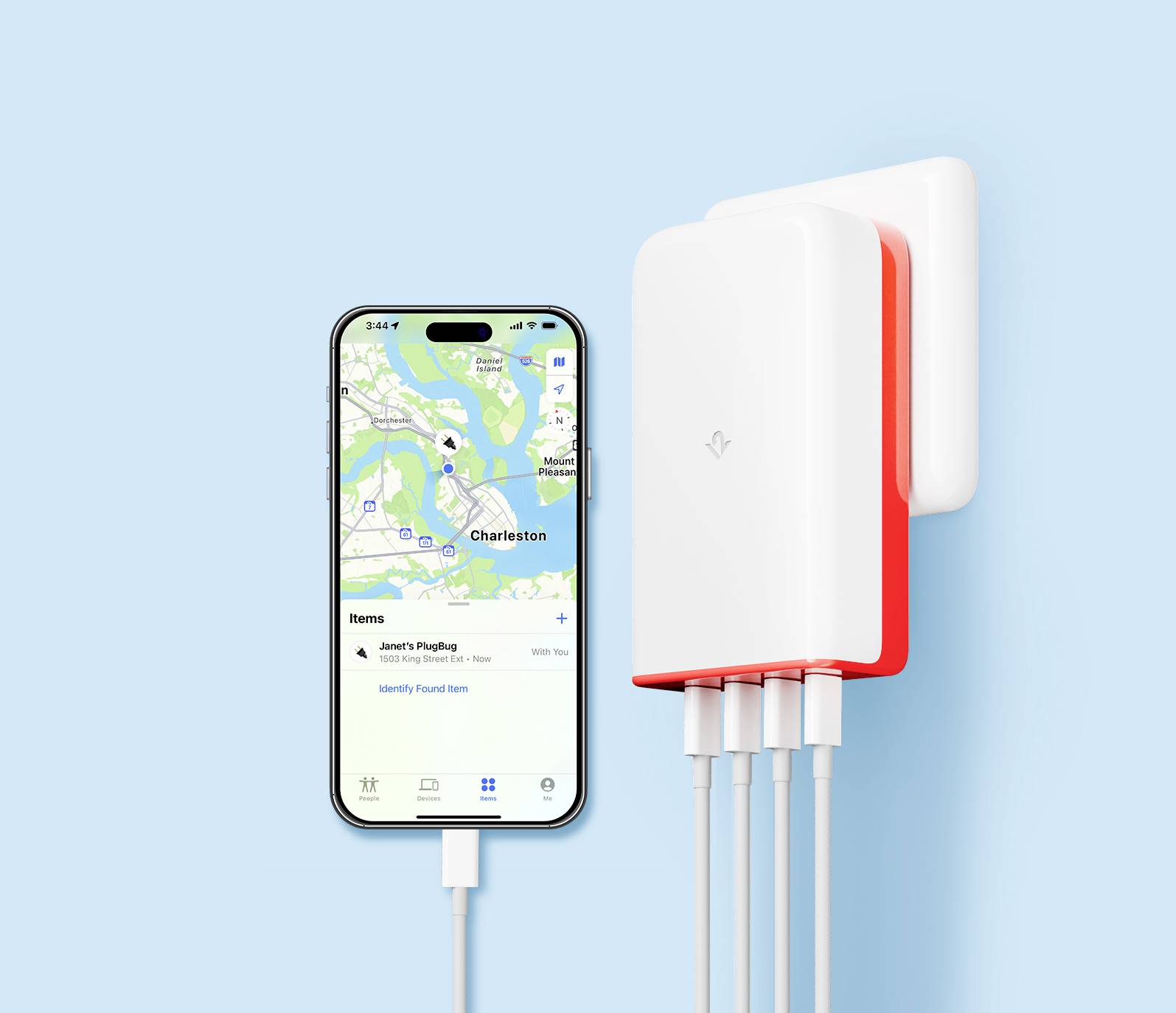 Twelve South Twelve South PlugBug 120W USB-C Wall Cha USB-oplader 120 W USB-C Wit, Rood-6