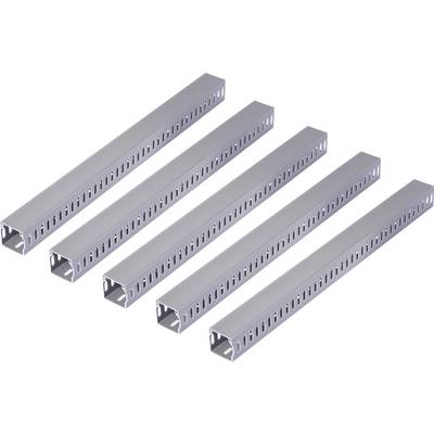 Sygonix SY-6801158 Kabelgoot (l x b x h) 2000 x 25 x 25 mm 5 stuk(s) Grijs-0