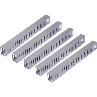Sygonix SY-6801160 Kabelgoot (l x b x h) 2000 x 25 x 40 mm 5 stuk(s) Grijs-0