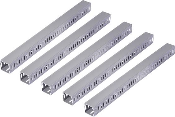 Sygonix SY-6801162 Kabelgoot  (l x b x h) 2000 x 40 x 40 mm 5 stuk(s) Grijs
