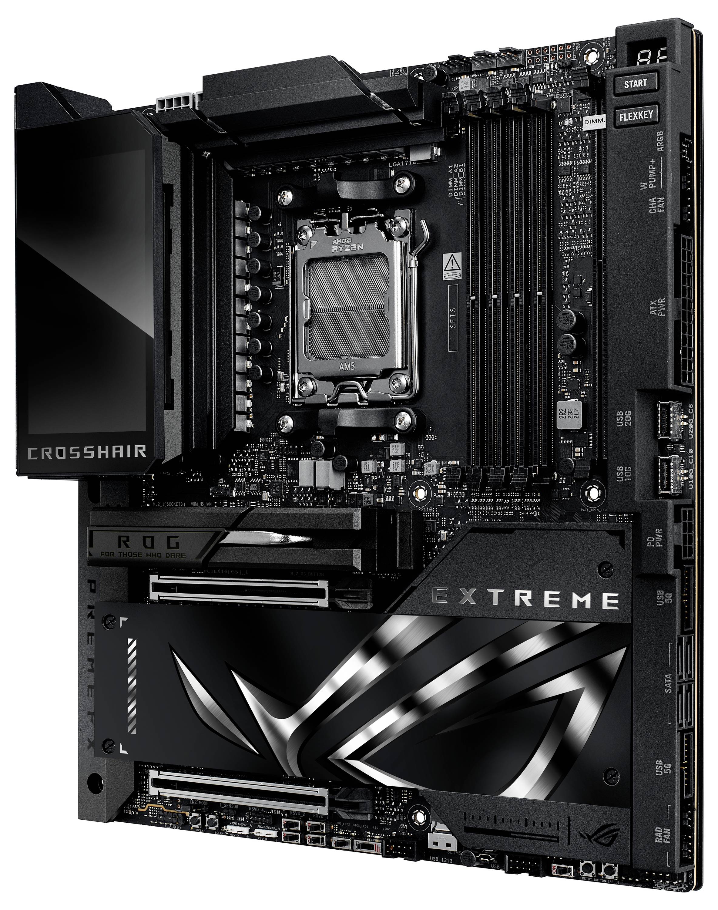 Asus MB ASUS ROG CROSSHAIR X870E EXTREME Moederbord Socket AMD AM5 Vormfactor E-ATX Moederbord chipset AMD® X870E-16