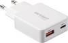 VOLTCRAFT UC-1C1A45W01 USB-oplader 45 W 1x USB-A, 1x USB-C Fast Charge, USB PD 3.0 Wit GaN