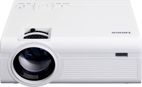 Lenco LPJ-280WH Beamer LCD  2800 lm 800 x 600 SVGA Geïntegreerde luidspreker, Met afstandsbediening