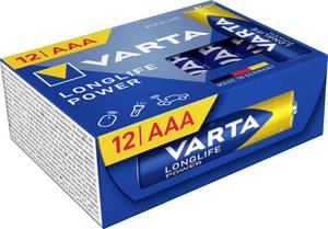 Conrad Varta VARTA Longlife Power AAA Cube Pack12 AAA batterij (potlood) Alkaline 1.5 V 12 stuk(s) aanbieding