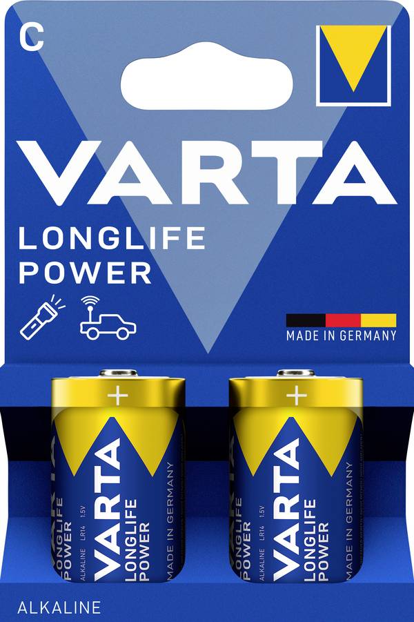 Varta VARTA Longlife Power C Blister 2 C batterij (baby) Alkaline 1.5 V 2 stuk(s)