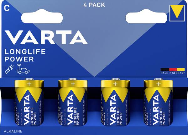 Varta VARTA Longlife Power C Blister 4 C batterij (baby) Alkaline 1.5 V 4 stuk(s)