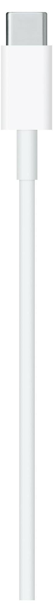 Een wit USB-C-kabel voor gegevensoverdracht en het opladen van apparaten.