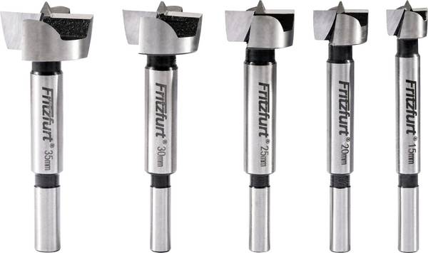 FRITZFURT 2800-3205 Forstnerboorset 6-delig 15 mm, 20 mm, 25 mm, 30 mm, 35 mm Gezamenlijke lengte 200 mm Cilinderschacht 1 set(s)