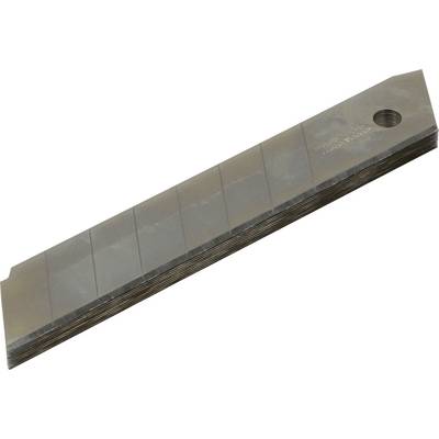Een stapel platte metalen platen met afgeschuinde randen en een gat in de rechterbovenhoek, vermoedelijk onderdeel van een gereedschap.