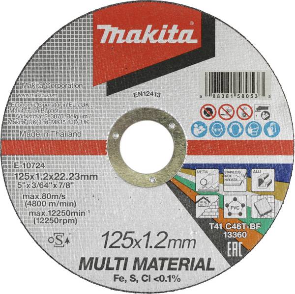 Makita Trennscheibe E-10724 Doorslijpschijf 125 mm 1 stuk(s) Metaal