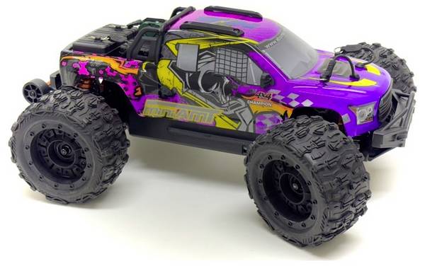 Absima Mini AMT Magic Lila Brushless 1:16 RC auto Elektro Monstertruck 4WD RTR 2,4 GHz
