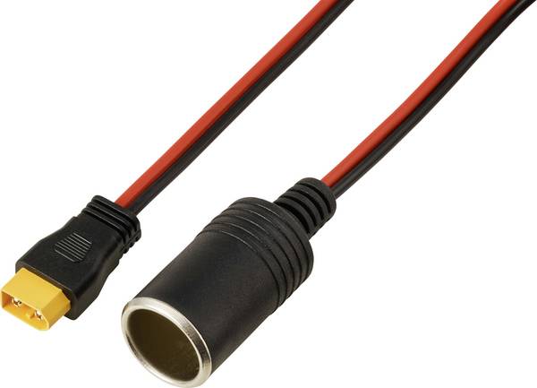 Sigarettenaansteker op XT60-kabel 2 m TC-13619284 Zwart, Rood TRU COMPONENTS Inhoud: 1 stuk(s)
