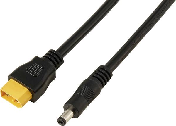 DC-stekker 2,1/5,5 mm op XT60-kabel 0,5 m TC-13619288 Zwart TRU COMPONENTS Inhoud: 1 stuk(s)