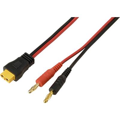 Banaanstekker 4 mm op XT60-kabel, rood/zwart 2 m TC-13619304 Zwart, Rood TRU COMPONENTS Inhoud: 1 stuk(s)-0