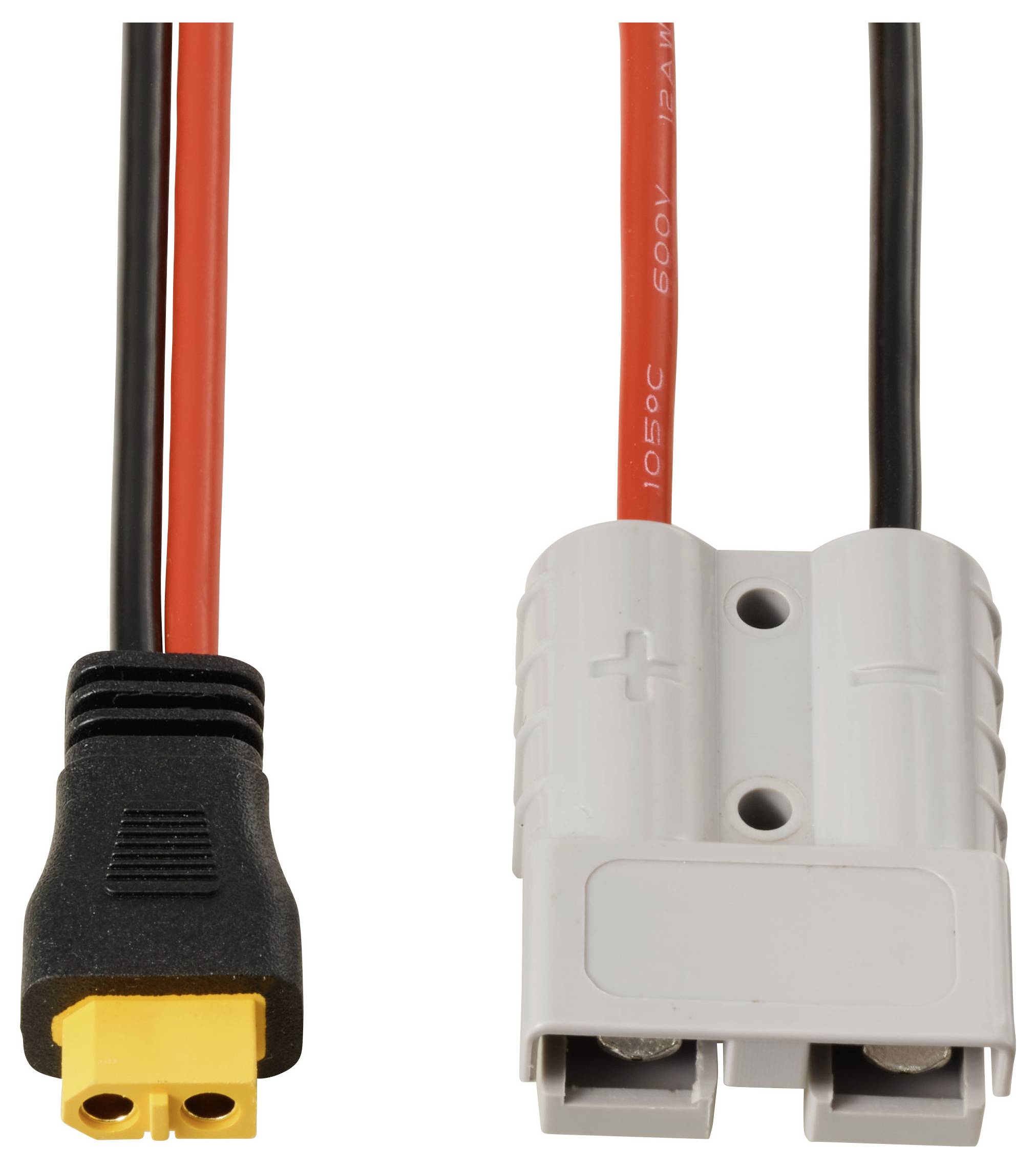 50 A accuaansluiting op XT60-kabel 0,5 m TC-13619308 Zwart, Rood TRU COMPONENTS Inhoud: 1 stuk(s)-2