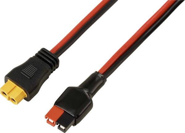 30 A accuaansluiting op XT60-kabel 0,5 m TC-13619312 Zwart, Rood TRU COMPONENTS Inhoud: 1 stuk(s)