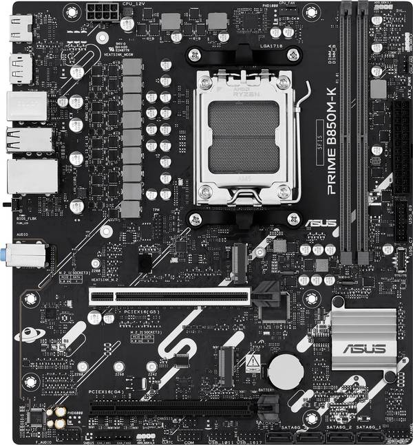 Asus 90MB1LV0-M0EAY0 Moederbord Socket AMD AM5 Vormfactor Micro-ATX Moederbord chipset AMD® B850