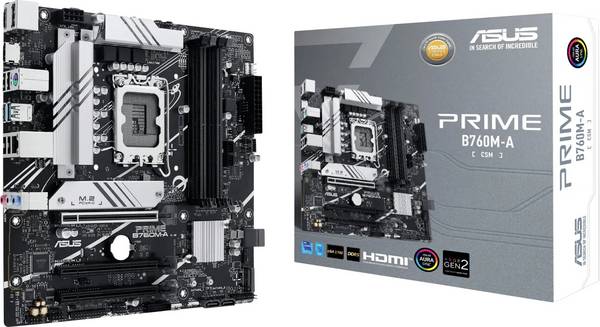 Asus 90MB1EK0-M1EAYC Moederbord Socket Intel LGA 1700 Vormfactor Micro-ATX Moederbord chipset Intel® B760