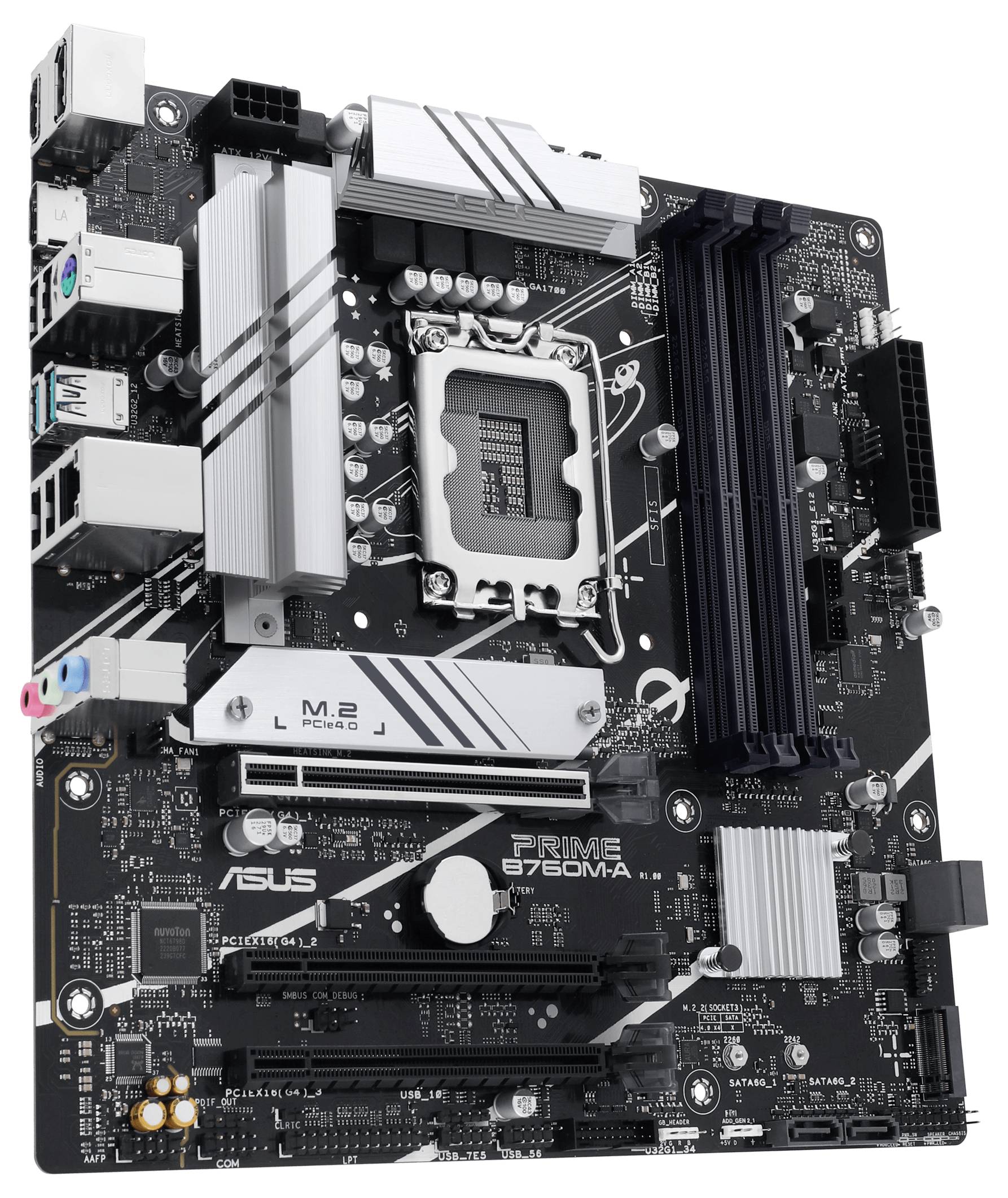 Asus 90MB1EK0-M1EAYC Moederbord Socket Intel LGA 1700 Vormfactor Micro-ATX Moederbord chipset Intel® B760-3