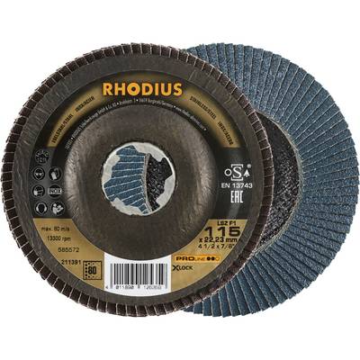 Rhodius 211391 LSZ F1 X-LOCK Lamellenschijf RVS, Staal 10 stuk(s)