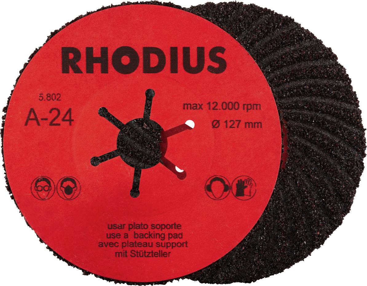 Rhodius 300462 Fiberschijf Korrelgrootte (num): 24 25 stuk(s)