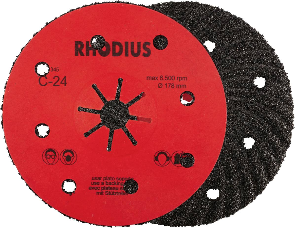 Rhodius 300483 Fiberschijf Diameter 125 mm Korrelgrootte (num): 24 25 stuk(s)