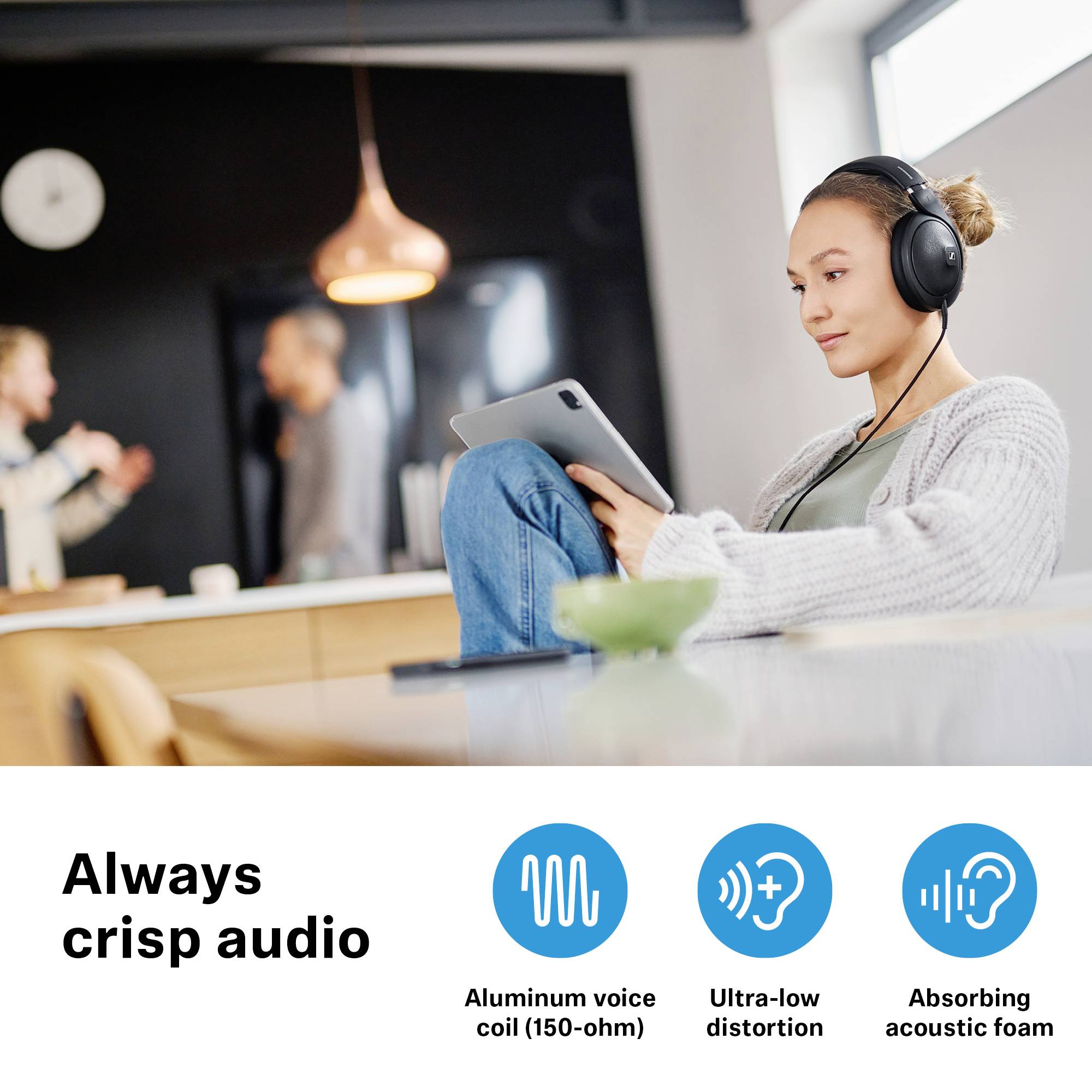 Sennheiser HD 620S Over Ear koptelefoon Kabel Zwart-9