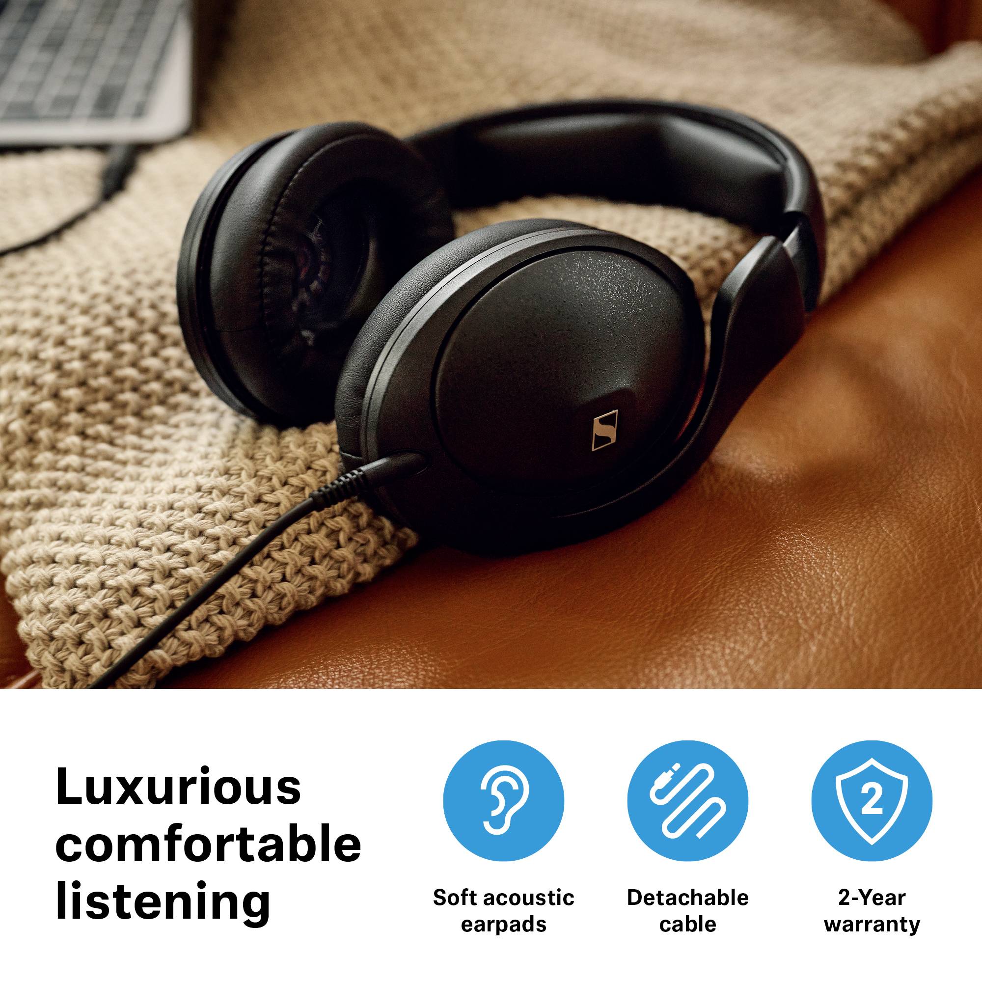 Sennheiser HD 620S Over Ear koptelefoon Kabel Zwart-11