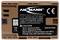 'Lithium-ion accu 7,4V 2250mAh/16,6Wh, compatibel met Canon LP-E6N. Waarschuwingen: Niet uit elkaar halen, niet opslaan boven 60°C.'
