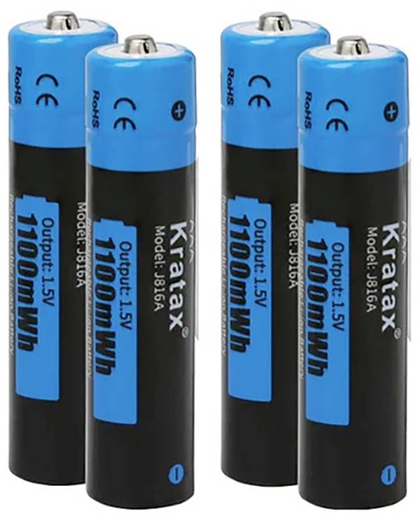 Hixon J816 Oplaadbare AAA batterij (potlood) Li-ion 750 mAh 1.5 V 4 stuk(s)
