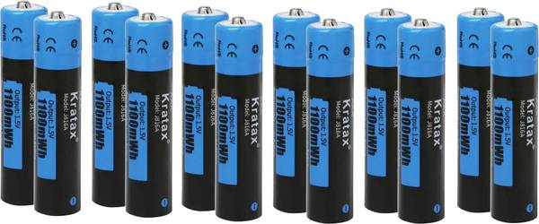 Hixon J816 Oplaadbare AAA batterij (potlood) Li-ion 750 mAh 1.5 V 12 stuk(s)
