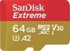 SanDisk micro SDXC karta 64GB Extreme Mobile Gaming (170 MB/s Class 10, UHS-I U3 V30) (SDSQXAH-064G-GN6GN)