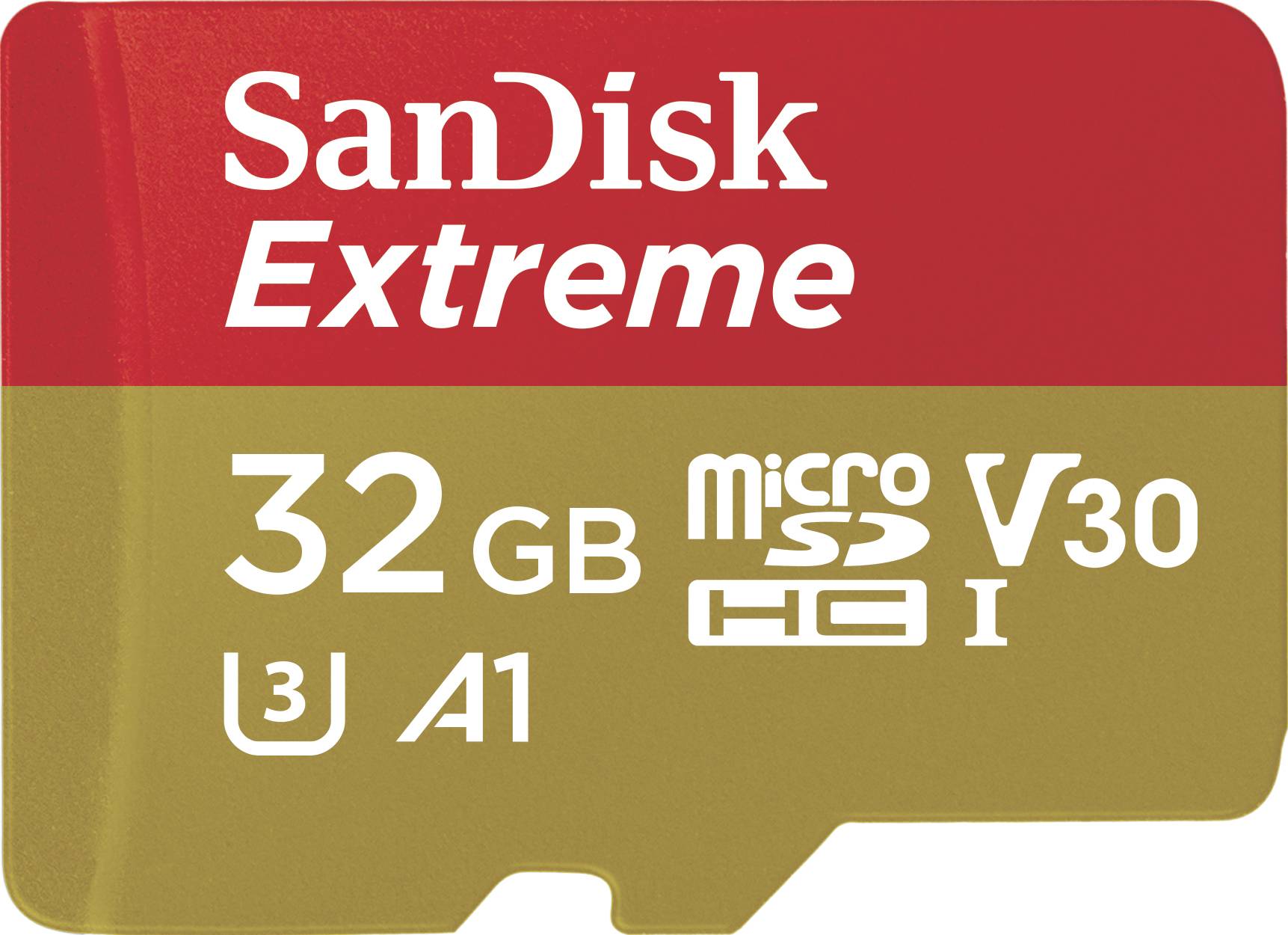 SanDisk Extreme microSDHC-kaart Retail 32 GB A1 Application Performance Class, v30 Video Speed Class-0