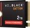 'WD_BLACK SN770M 2TB' opslagkaart aangedreven door SanDisk, met een PCIe-aansluiting aan de rechterkant.
