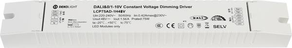 Deko Light BASIC, DIM, CV, LCP75AD-1H48V LED-transformator Constante spanning 1560 mA 48 V/DC Dali 1 stuk(s)
