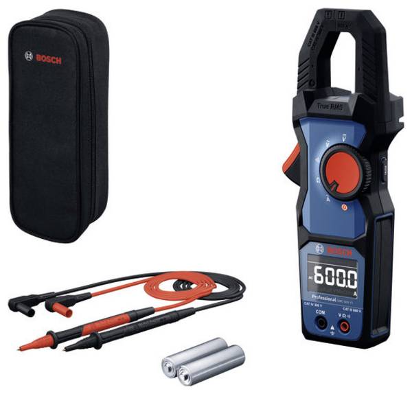 Bosch Professional GMC 600-15 Stroomtang  Digitaal Spatdicht (IP54) CAT IV 300 V