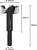 'Bosch Expert' forstnerboor met 40 mm kop, 56 mm schachtlengte, totale lengte van 88 mm, 10 mm schachtdiameter.