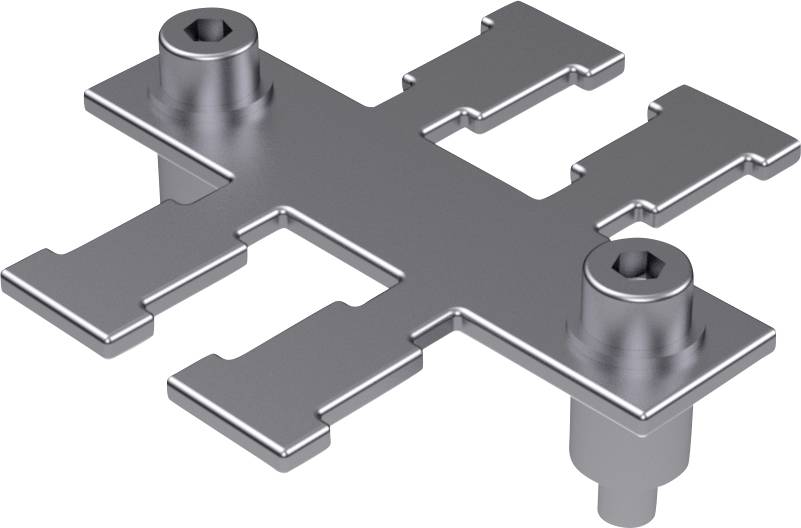 Hebotec 1041-010C Hebotec 1041-010C kabelaftaklijst Kabeltrekontlastingsrail RVS 1 stuk(s)