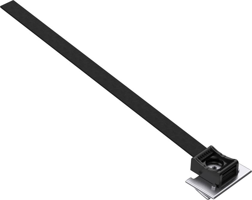 Hebotec KBS 4-20 C16 10 Bevestigingssokkel Profielrail 3011-022-150C Bundel-Ø (bereik) 4 tot 20 mm Met bevestigingsbinder Zwart 1 stuk(s)