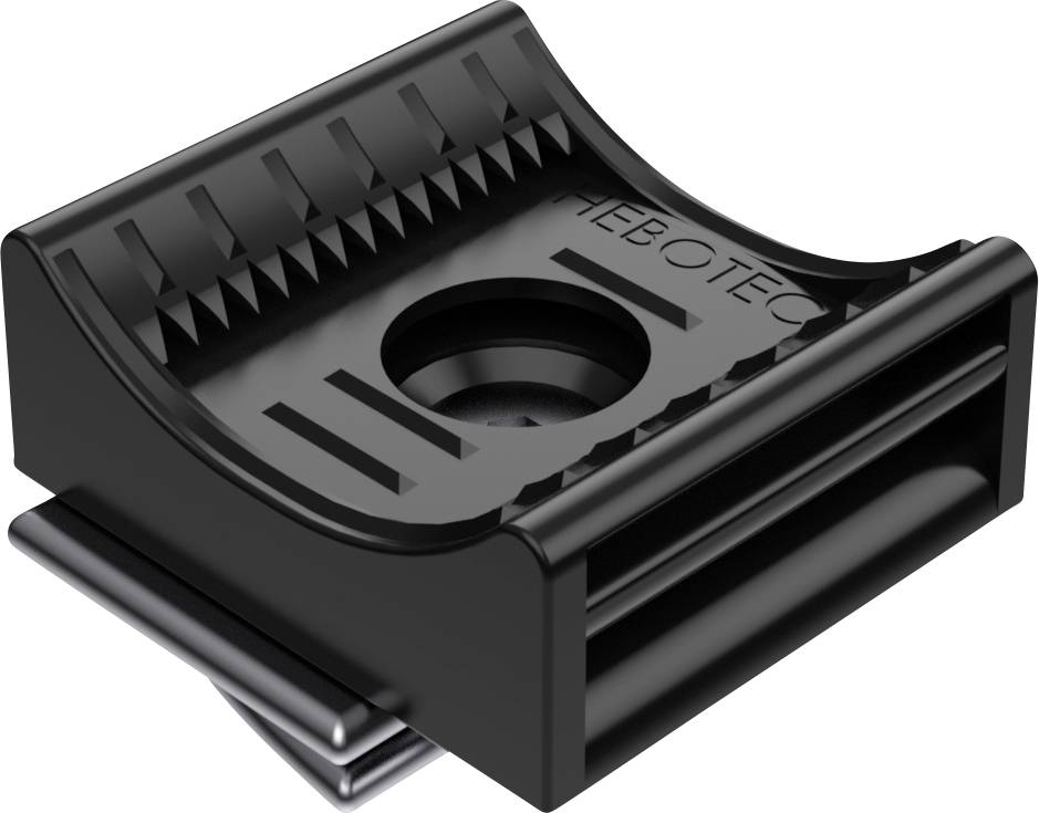 Hebotec KBS 8-35 C16 20 Bevestigingssokkel Profielrail 3011-024C Bundel-Ø (bereik) 8 tot 35 mm Zwart 1 stuk(s)