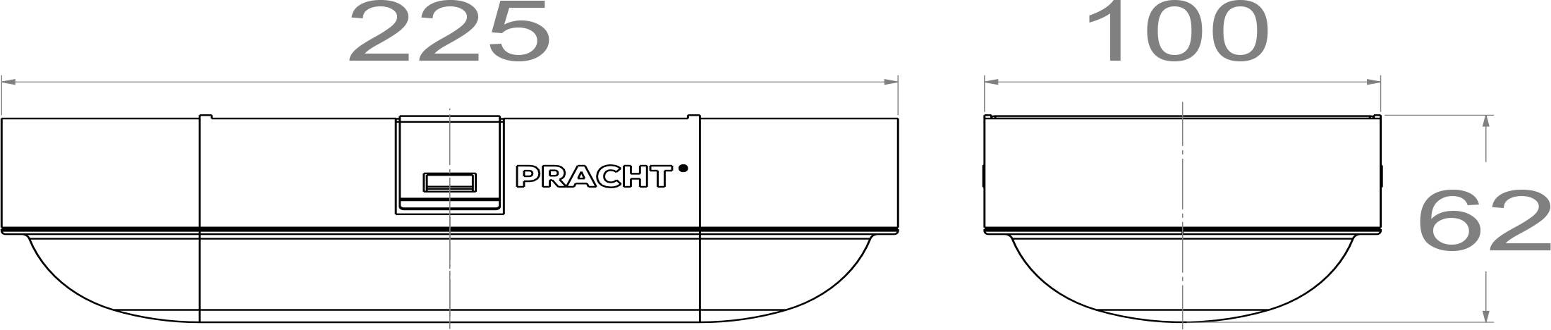 Pracht 5200010 5200010-NINA_ECO LED-plafondlamp LED Lichtbron vervangbaar door elektricien 8 W Wit-4