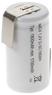 Mexcel  Speciale oplaadbare batterij Sub-C  NiCd 1.2 V 1800 mAh 1 stuk(s)