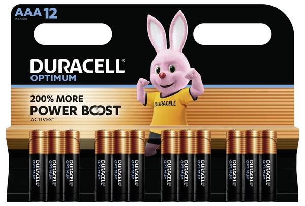 Duracell Optimum AAA batterij (potlood) Alkaline 1.5 V 12 stuk(s)